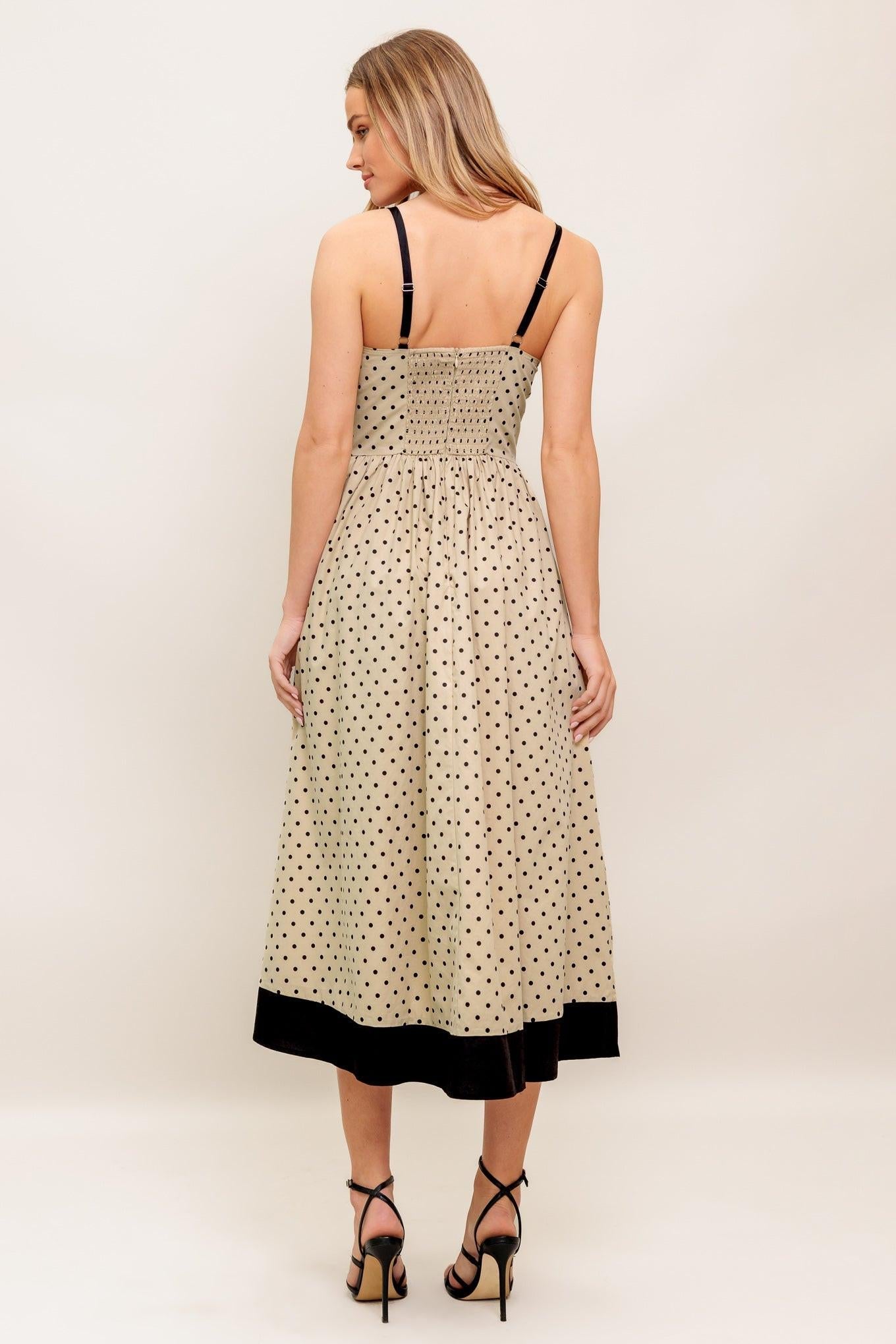 POLKA PASSION WOVEN MAXI DRESS - Glamourous Grace