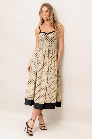 POLKA PASSION WOVEN MAXI DRESS - Glamourous Grace
