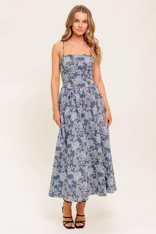 ORDINARY IS OVERRATED WOVEN MIDI DRESS - Glamourous Grace