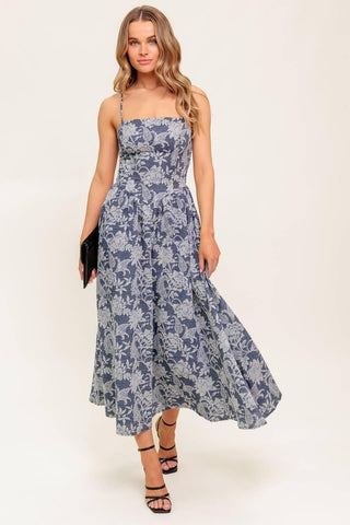 ORDINARY IS OVERRATED WOVEN MIDI DRESS - Glamourous Grace