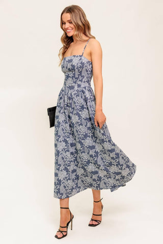 ORDINARY IS OVERRATED WOVEN MIDI DRESS - Glamourous Grace