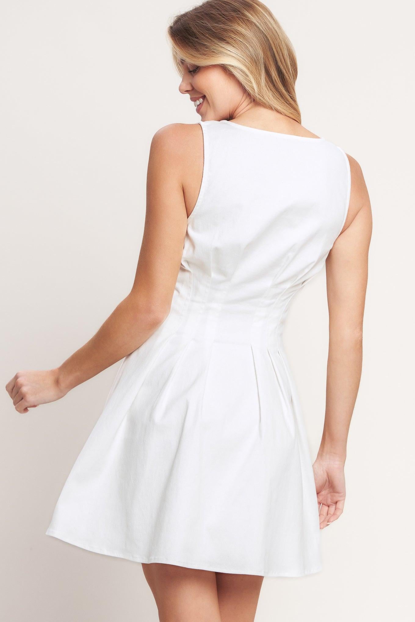 SUMMER PROMISE WOVEN MINI DRESS - Glamourous Grace