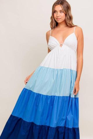 CRUISE MODE WOVEN MIDI DRESS - Glamourous Grace