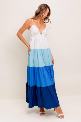 CRUISE MODE WOVEN MIDI DRESS - Glamourous Grace
