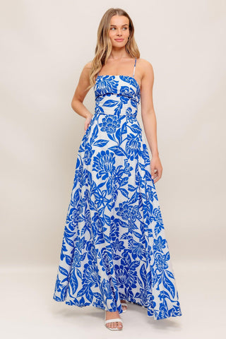 SEASIDE BLOOM WOVEN ANKLE DRESS - Glamourous Grace