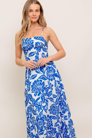 SEASIDE BLOOM WOVEN ANKLE DRESS - Glamourous Grace