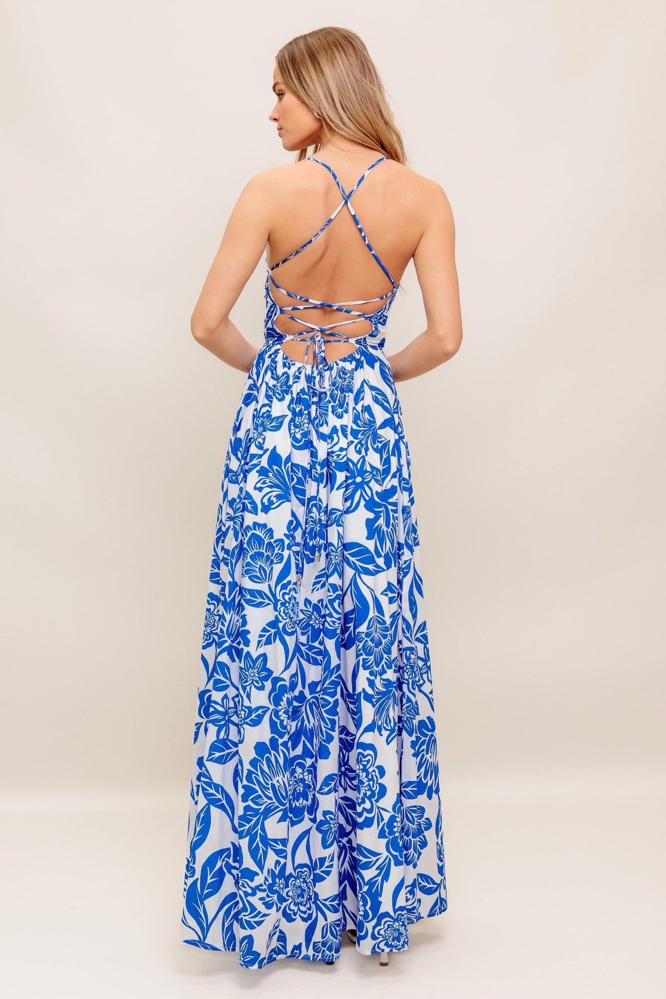 SEASIDE BLOOM WOVEN ANKLE DRESS - Glamourous Grace