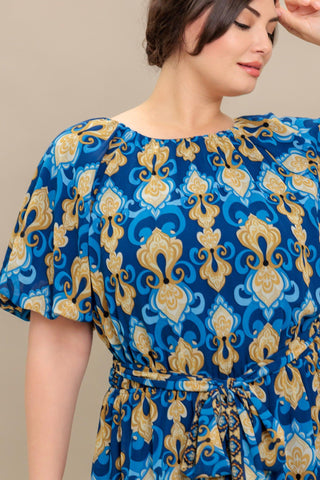 BAROQUE BREEZE WOVEN MINI DRESS - Glamourous Grace