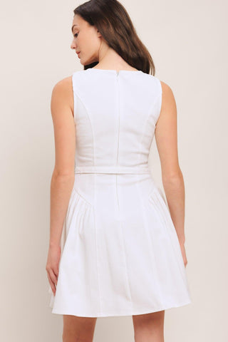 ALYSSA WOVEN MINI DRESS - Glamourous Grace