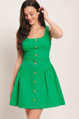 ALYSSA WOVEN MINI DRESS - Glamourous Grace