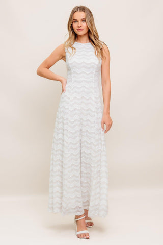 HEARTFELT CREAM WOVEN LACE ANKLE DRESS - Glamourous Grace
