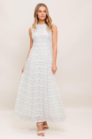 HEARTFELT CREAM WOVEN LACE ANKLE DRESS - Glamourous Grace