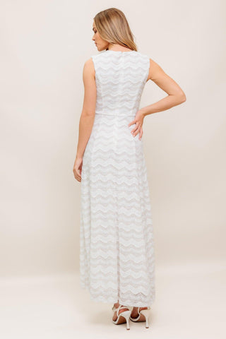 HEARTFELT CREAM WOVEN LACE ANKLE DRESS - Glamourous Grace