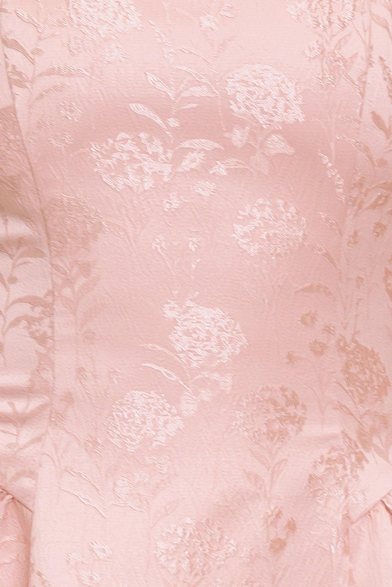SWEET BLOOM WOVEN JACQUARD SATIN MINI DRESS - Glamourous Grace