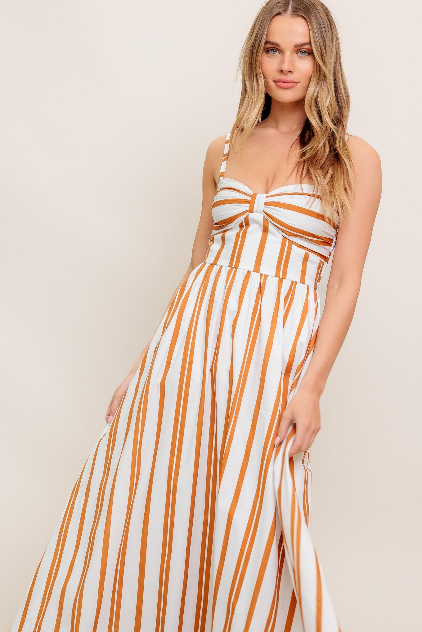 MARIGOLD MOTION WOVEN MIDI DRESS - Glamourous Grace
