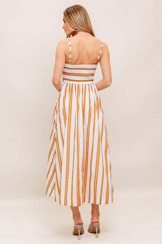 MARIGOLD MOTION WOVEN MIDI DRESS - Glamourous Grace