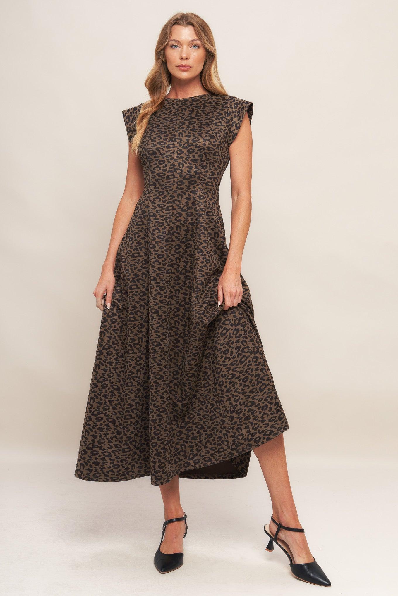 URBAN JUNGLE GLAM SUEDED KNIT MIDI DRESS - Glamourous Grace