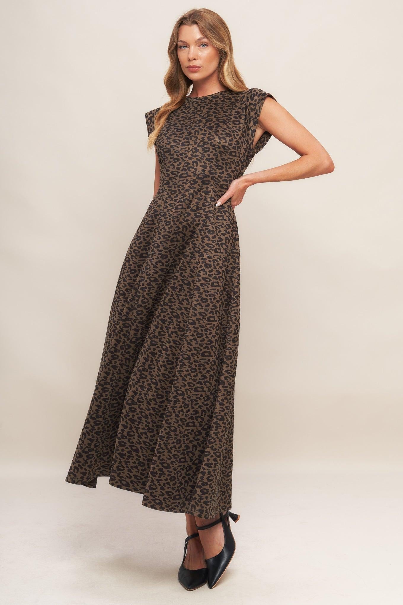 URBAN JUNGLE GLAM SUEDED KNIT MIDI DRESS - Glamourous Grace