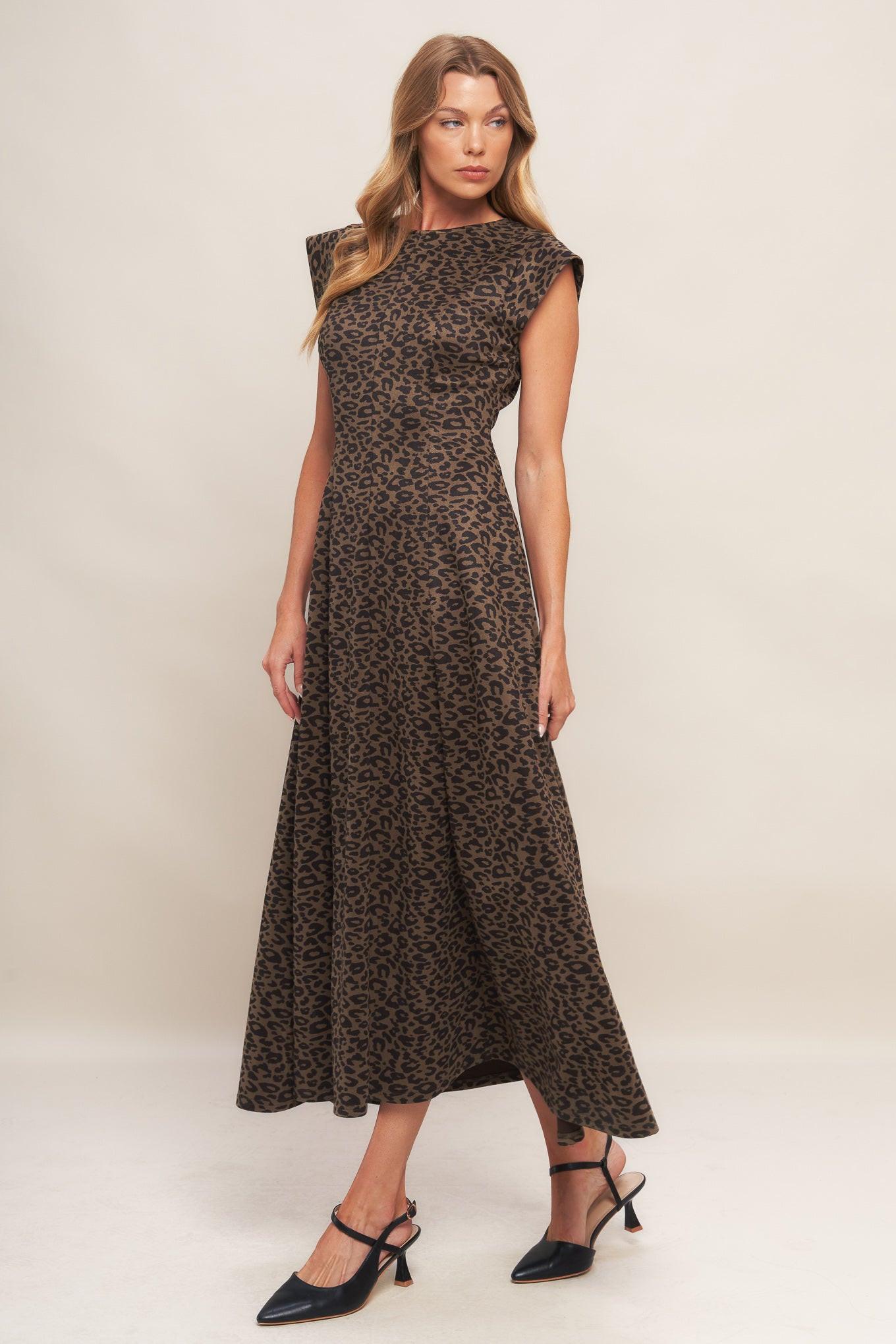 URBAN JUNGLE GLAM SUEDED KNIT MIDI DRESS - Glamourous Grace