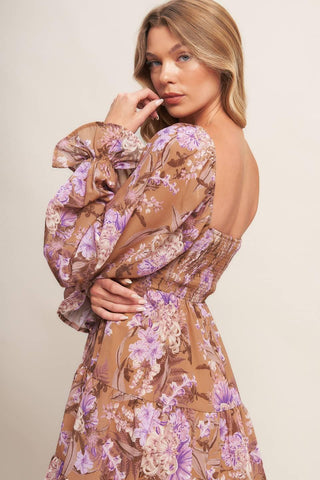 WESTERN GARDEN GIRL WOVEN MINI DRESS - Glamourous Grace