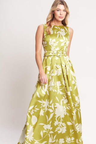 SAPPHIRE FANTASY LIME WOVEN MAXI DRESS - Glamourous Grace