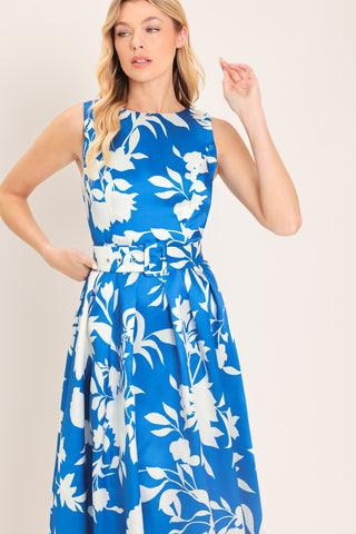 SAPPHIRE FANTASY BLUE WOVEN MAXI DRESS - Glamourous Grace