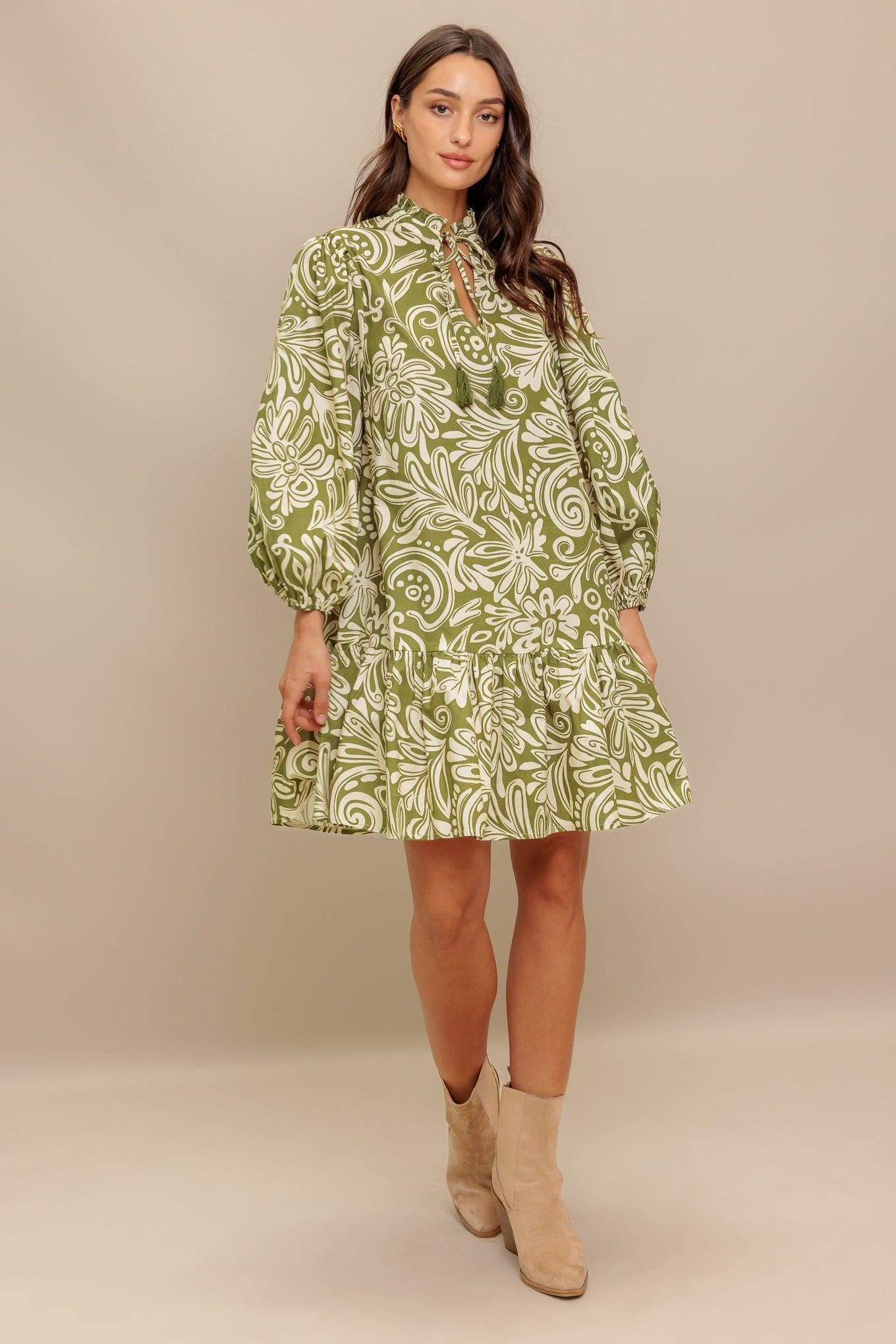 FLORENCE FLAIR WOVEN MINI DRESS - Glamourous Grace