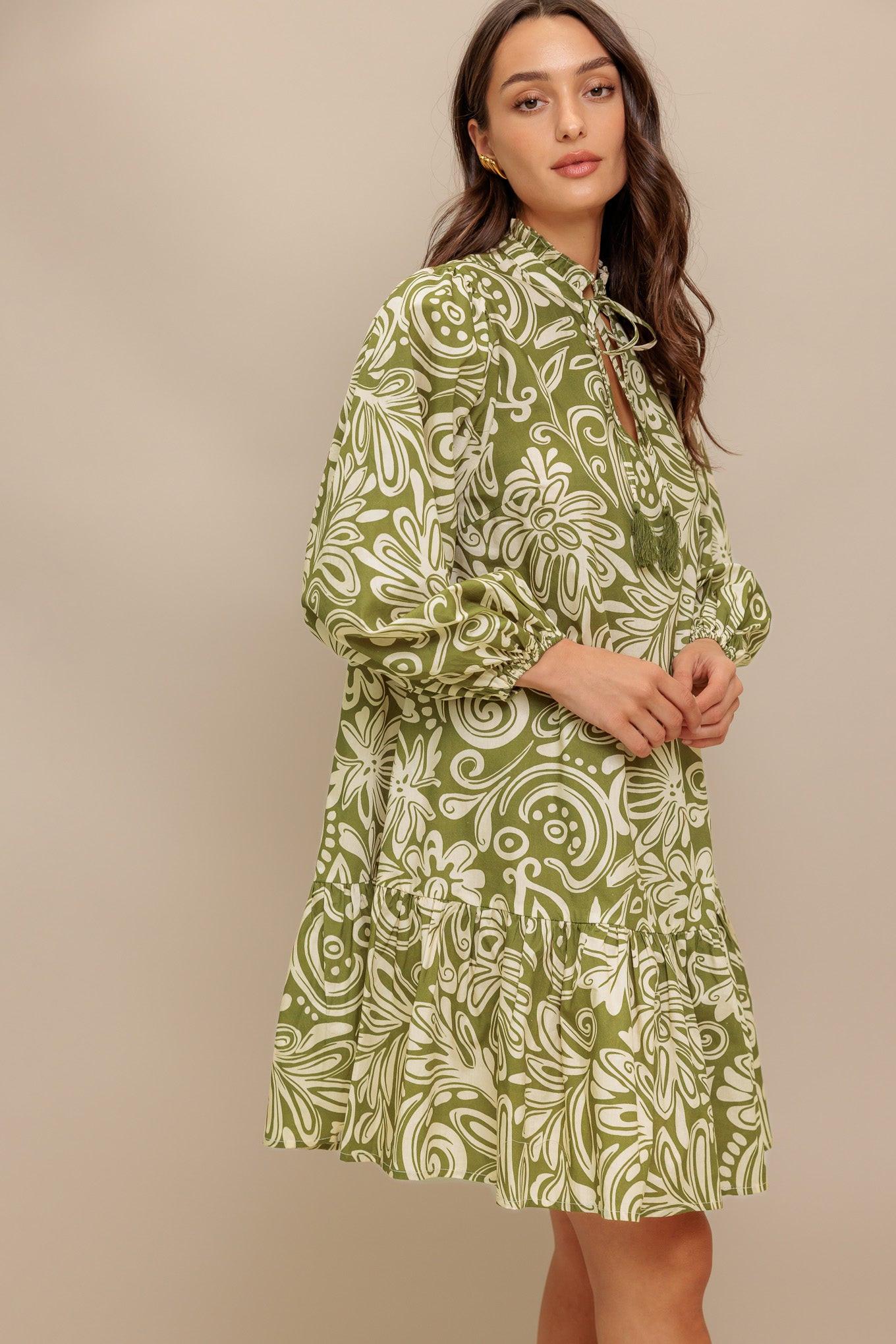 FLORENCE FLAIR WOVEN MINI DRESS - Glamourous Grace