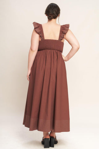 TUSCAN SUNSET WOVEN MIDI DRESS - Glamourous Grace