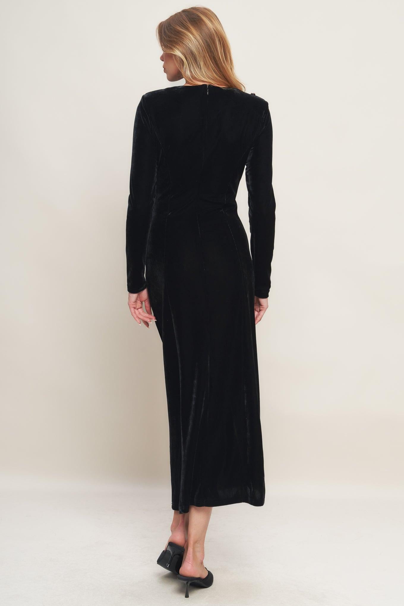 URBAN EMPRESS VELVET MIDI DRESS - Glamourous Grace
