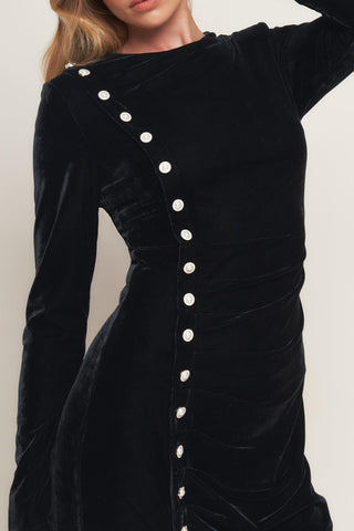 URBAN EMPRESS VELVET MIDI DRESS - Glamourous Grace