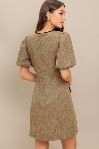 MADEMOISELLE MODE WOVEN WEED MINI DRESS - Glamourous Grace