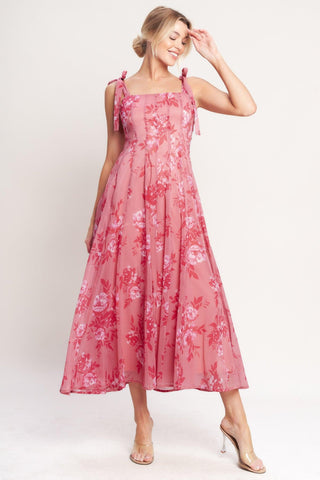 ROMANTIC CANOPY WOVEN MIDI DRESS - Glamourous Grace