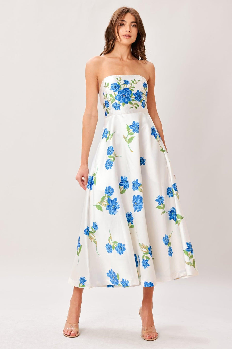 GARDEN MUSE WOVEN MIDI DRESS - Glamourous Grace