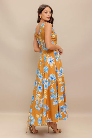 SKYBLOSSOM RUSH WOVEN MIDI DRESS - Glamourous Grace
