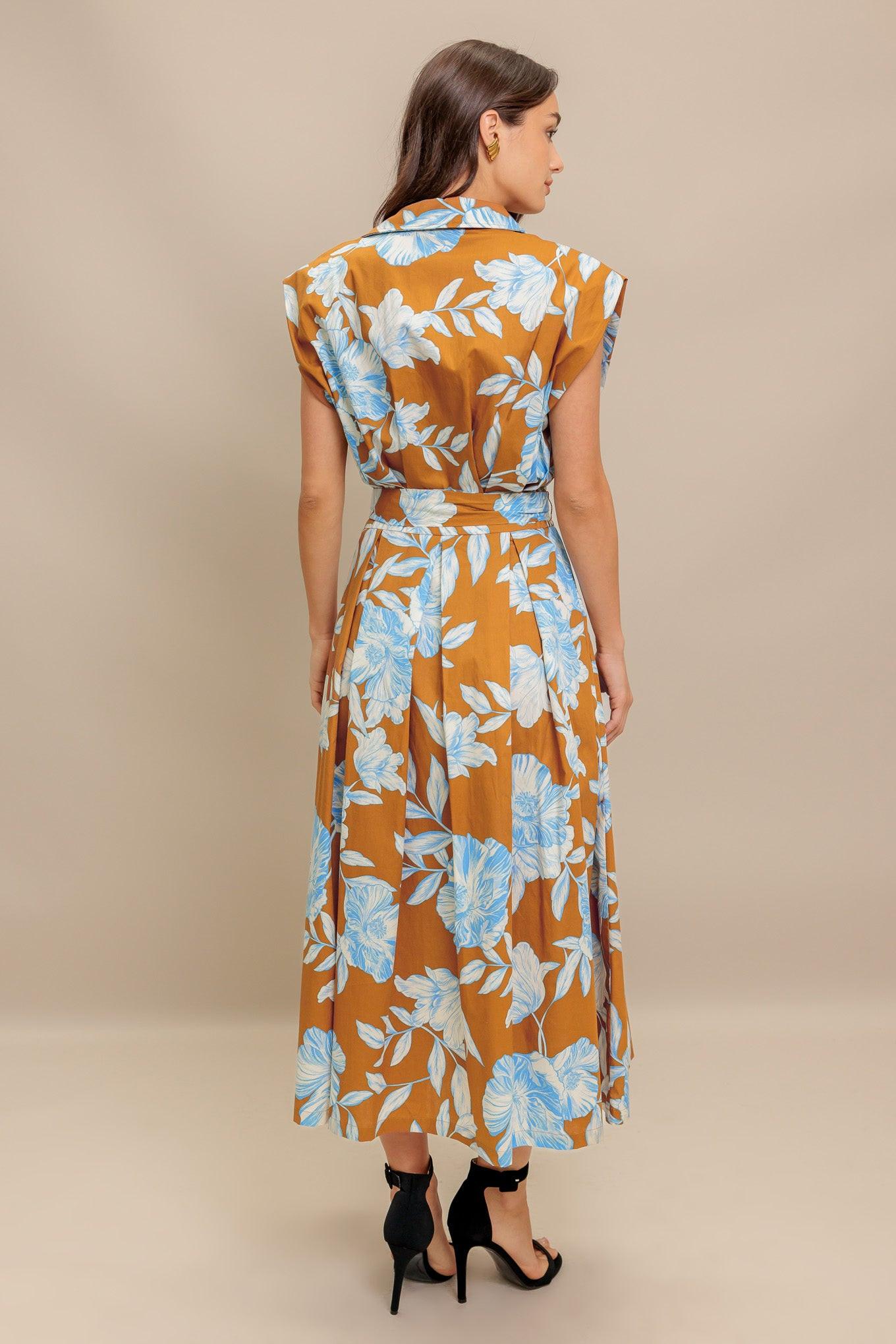 ISLAND FLARE WOVEN MIDI DRESS - Glamourous Grace