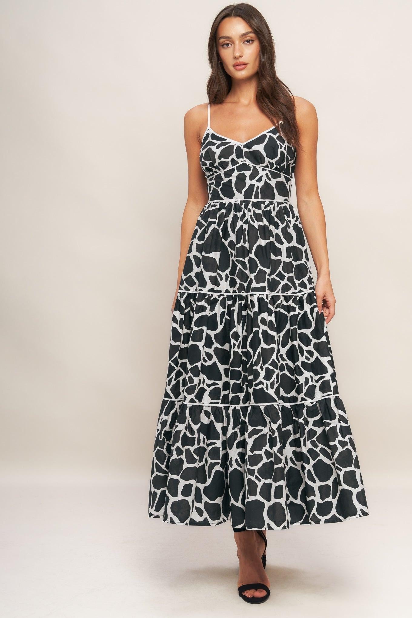 URBAN WILD WOVEN MIDI DRESS - Glamourous Grace