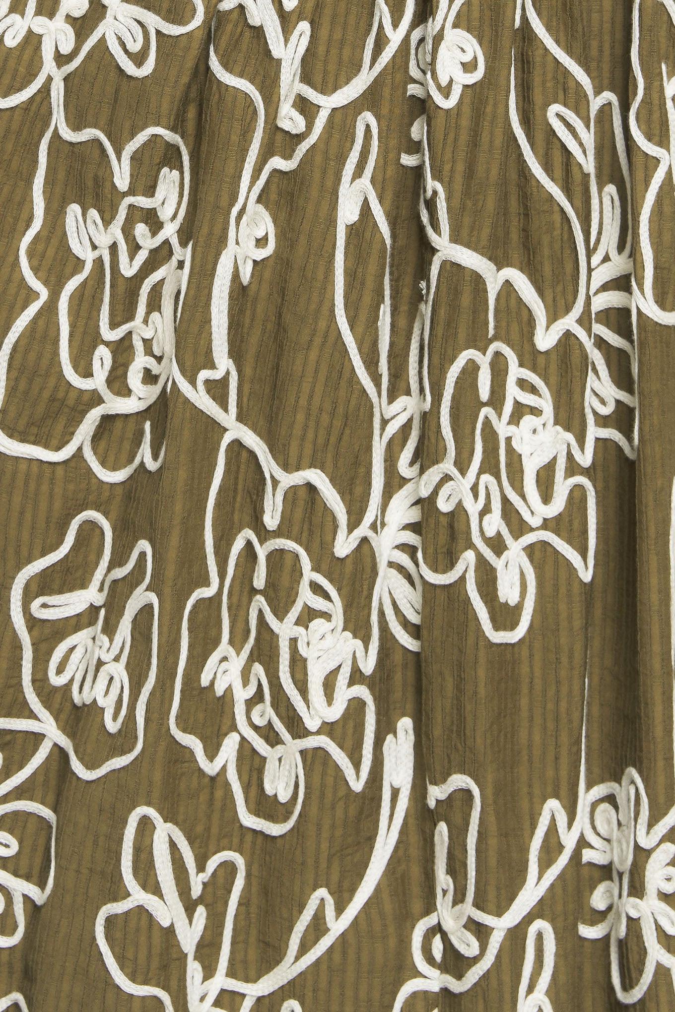 BOTANICAL OUTLINE WOVEN MINI DRESS - Glamourous Grace