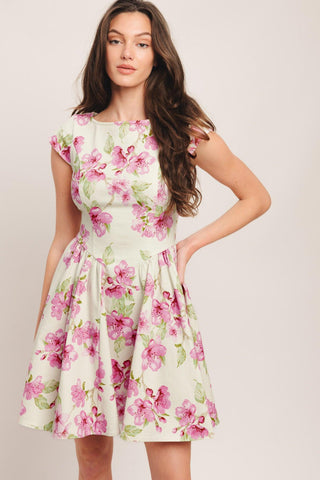 BLOSSOM BABE WOVEN MINI DRESS - Glamourous Grace