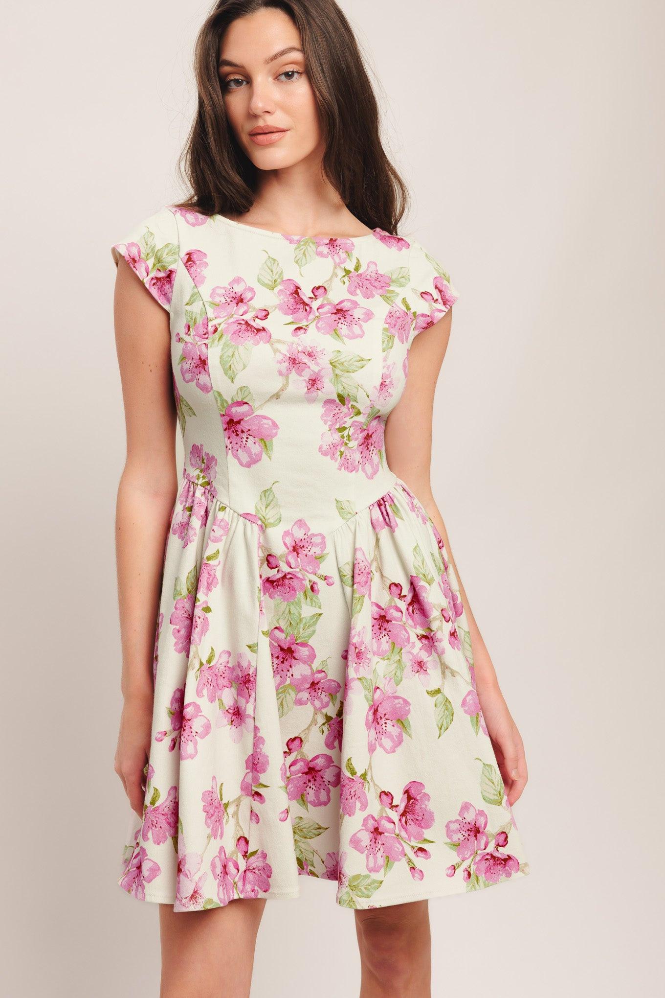 BLOSSOM BABE WOVEN MINI DRESS - Glamourous Grace