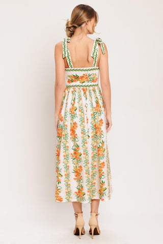 MARIGOLD BREEZE WOVEN MIDI DRESS - Glamourous Grace