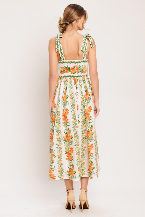 MARIGOLD BREEZE WOVEN MIDI DRESS - Glamourous Grace
