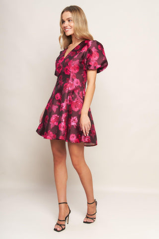 BLOOM RHAPSODY WOVEN MINI DRESS - Glamourous Grace