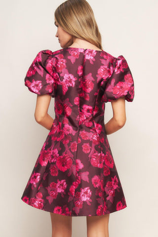 BLOOM RHAPSODY WOVEN MINI DRESS - Glamourous Grace