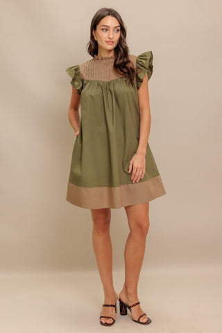 FOREST WHISPER WOVEN MINI DRESS - Glamourous Grace