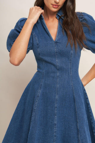 WESTWOOD CHARM DENIM MINI DRESS - Glamourous Grace