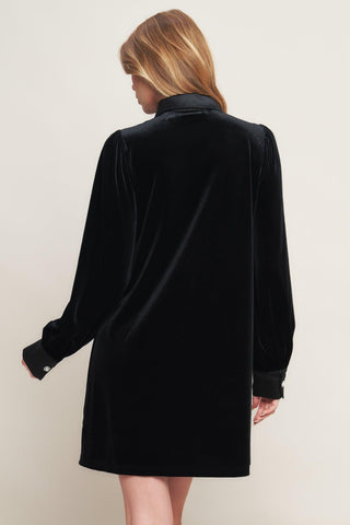 VELVET POWER BLACK MINI DRESS - Glamourous Grace