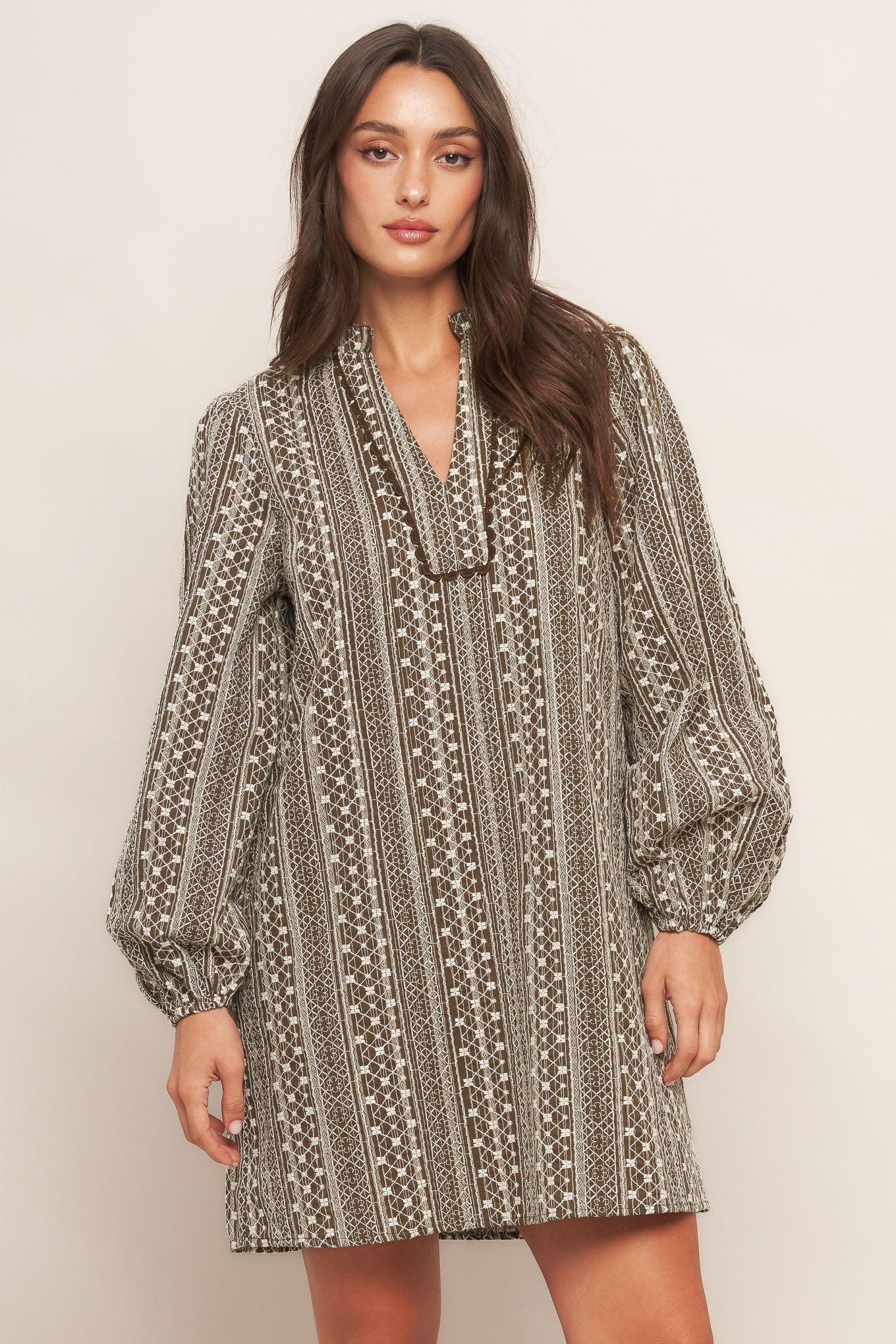 DESERT DUST WOVEN MINI DRESS - Glamourous Grace