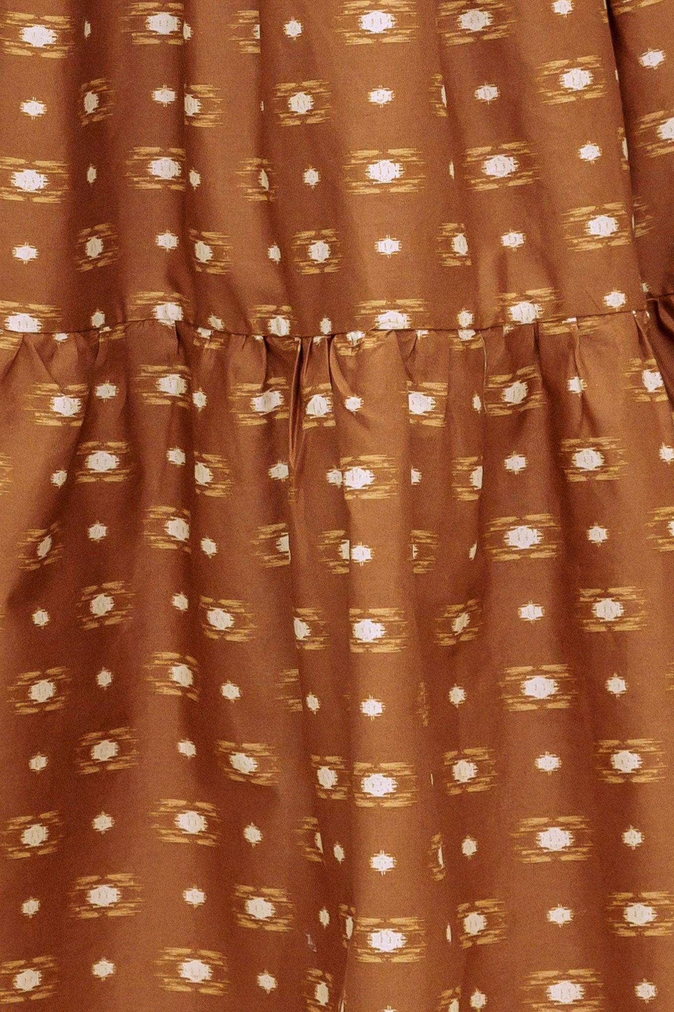 CINNAMON WALTZ WOVEN MIDI DRESS - Glamourous Grace