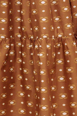 CINNAMON WALTZ WOVEN MIDI DRESS - Glamourous Grace
